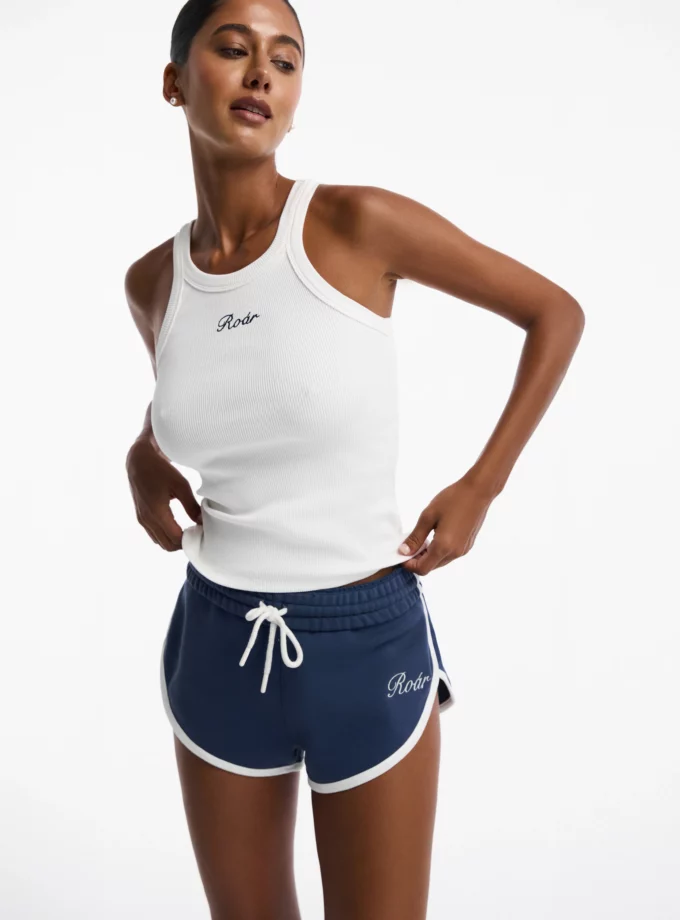 Майка Roar RIBBED TANK молочна