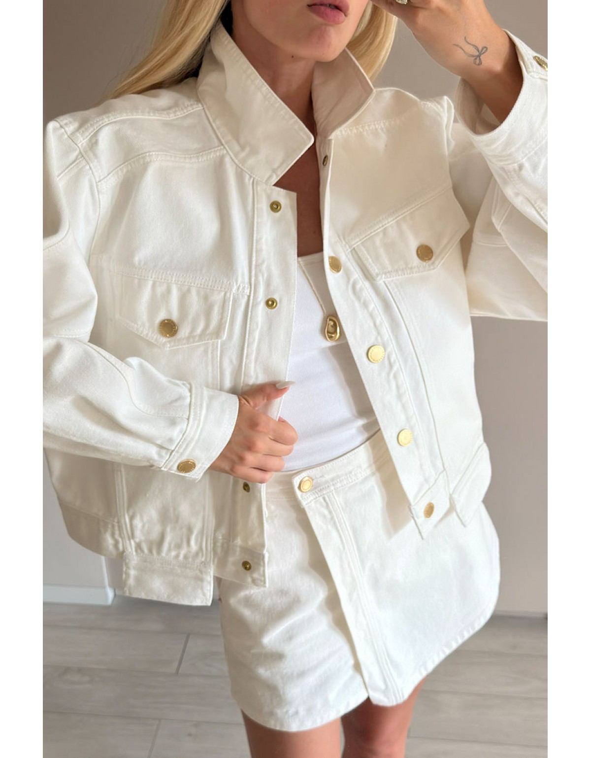 Куртка Aisenberg denim Hit біла - Зображення 2