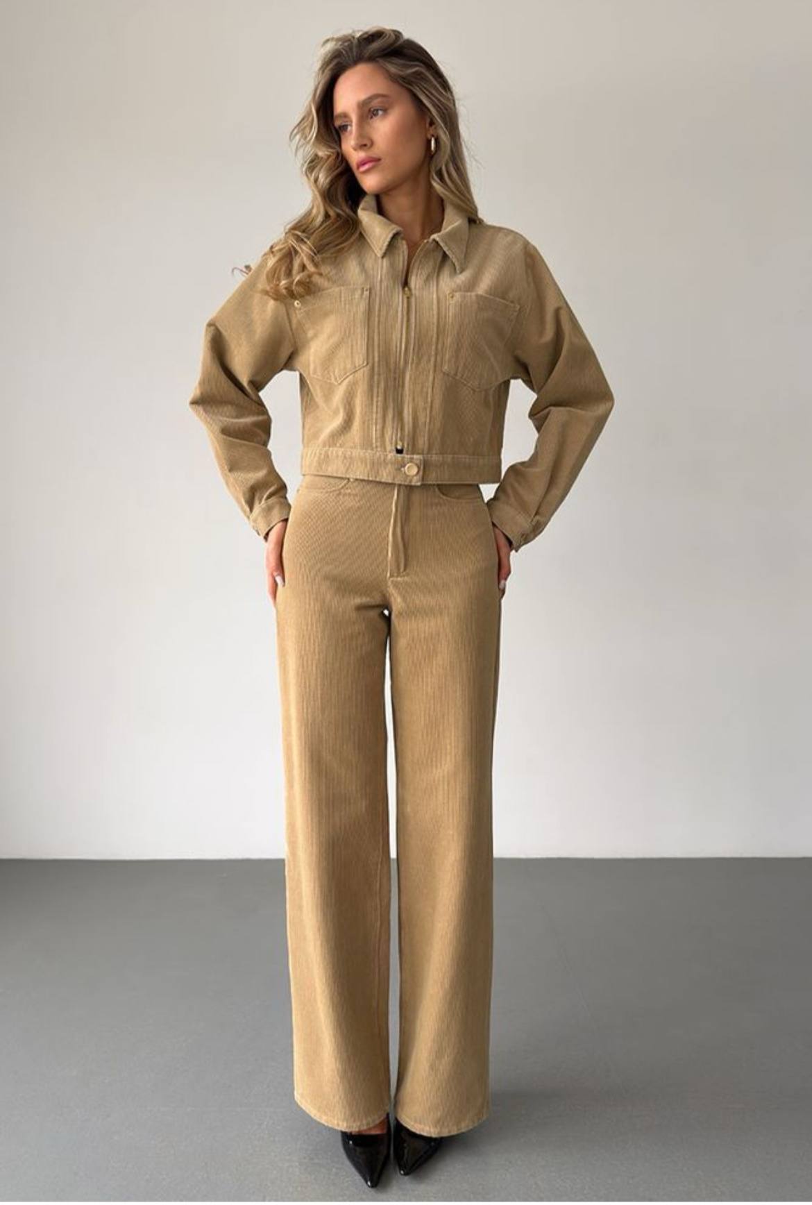 Брюки Aisenberg denim Velvet беж - Зображення 3