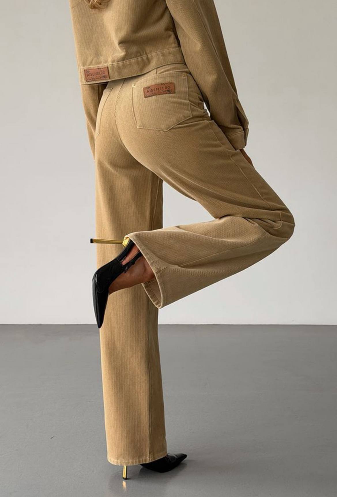 Брюки Aisenberg denim Velvet беж - Зображення 4