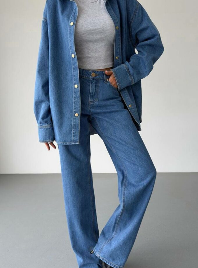 Сорочка Aisenberg denim синя