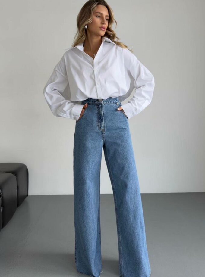 Джинси Aisenberg denim кльош ZOE блакитні