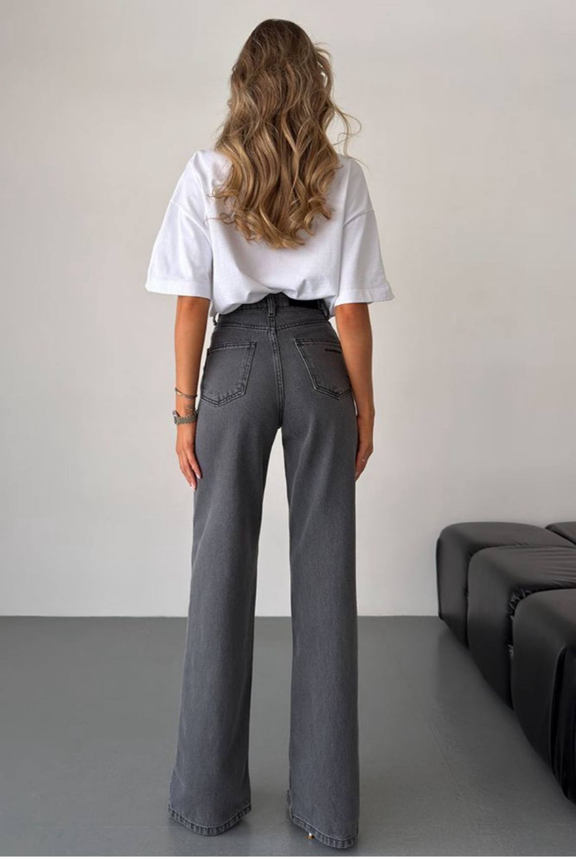 Джинси Aisenberg denim Irma сірі - Зображення 2