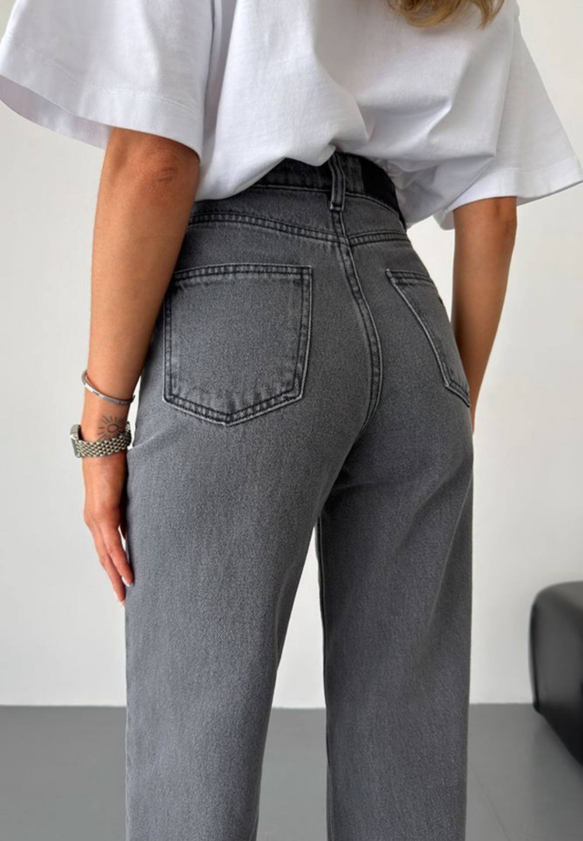 Джинси Aisenberg denim Irma сірі - Зображення 3