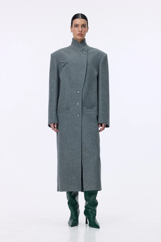 Пальто Bazhane Unwind coat сірий