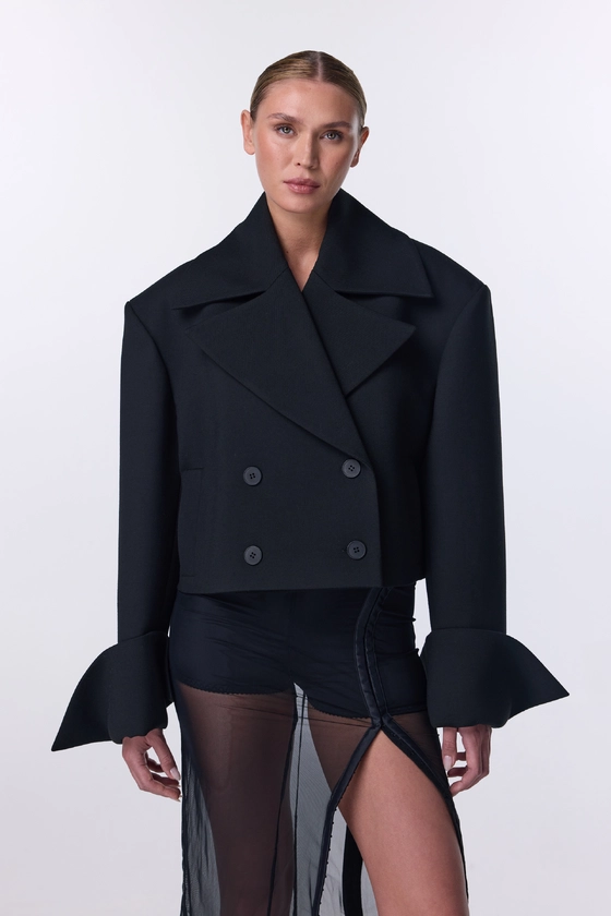 Пальто-жакет Bazhane Gliding jacket чорний