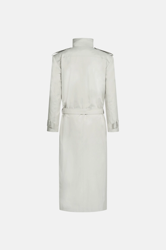 Тренч Bazhane Steel trench coat сірий