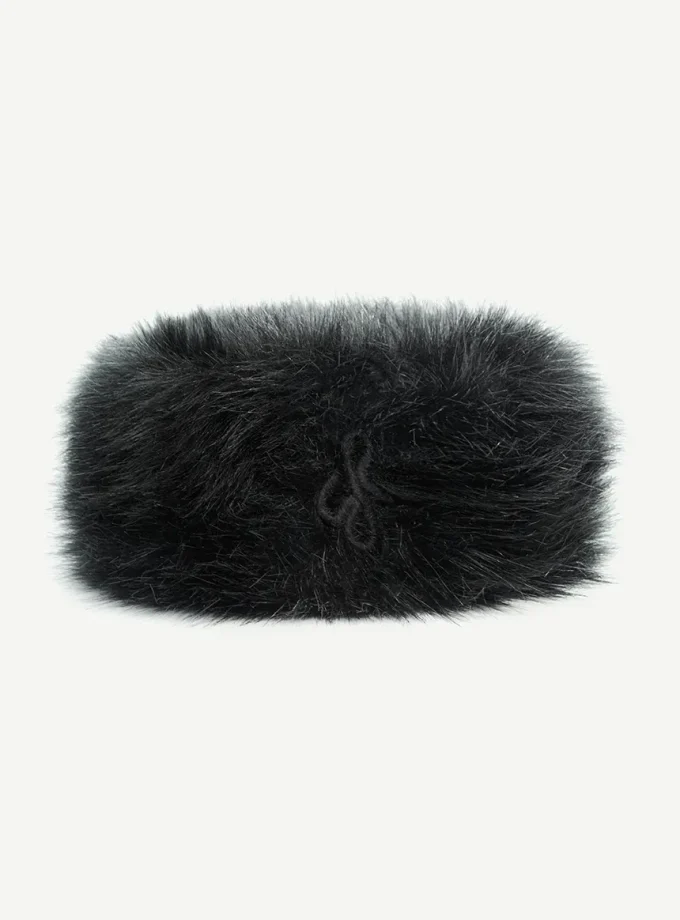Капелюх RB Faux-Fur Pillbox Hat чорний