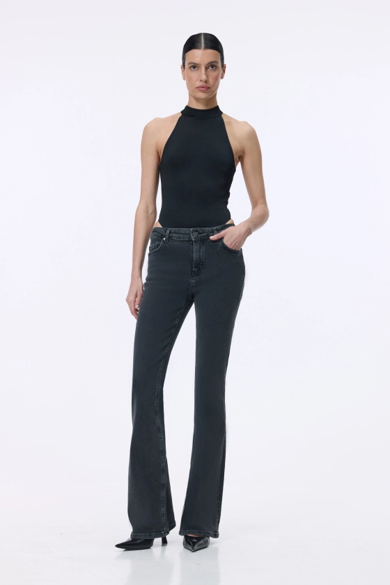 Джинси Bazhane Sway jeans з вишивкою BB logo сірий