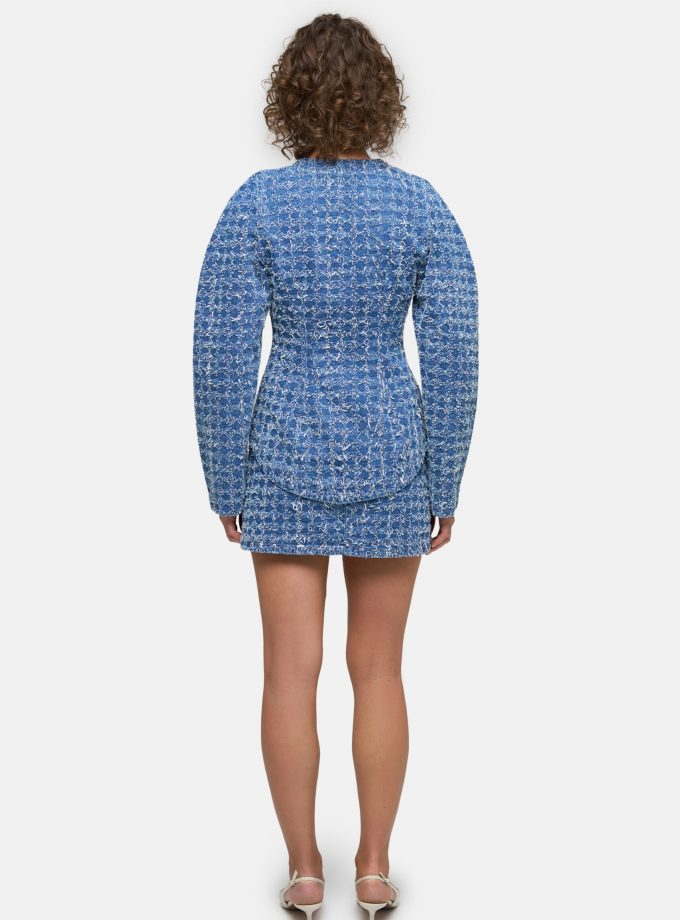 Жакет MATCH DENIM Frayed Denim синій