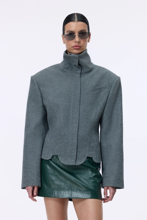 Пальто-жакет Bazhane Jockey jacket сірий