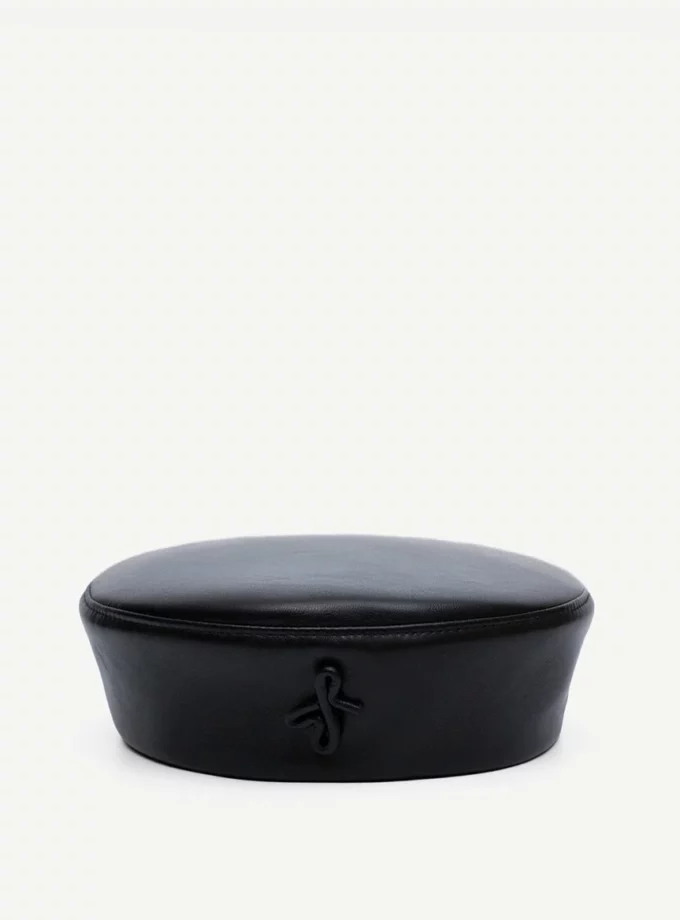 Капелюх RB Leather Beret чорний