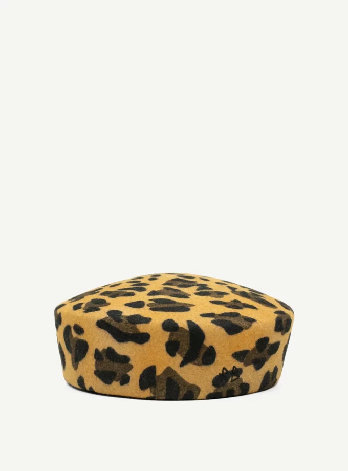 Капелюх RB Wool Felt Pillbox Hat леопардовий