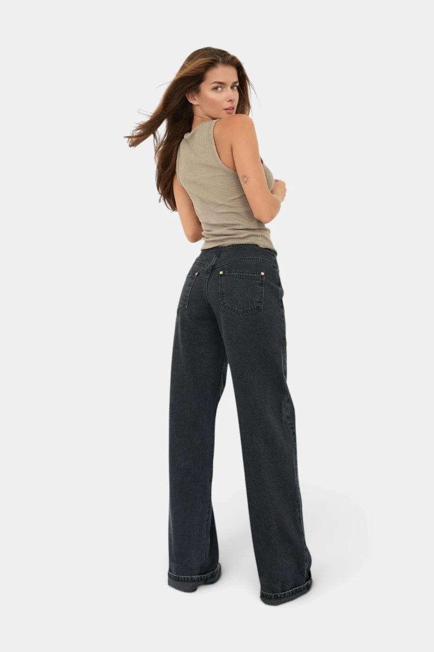 Джинси Aisenberg denim Buttons чорні - Зображення 4