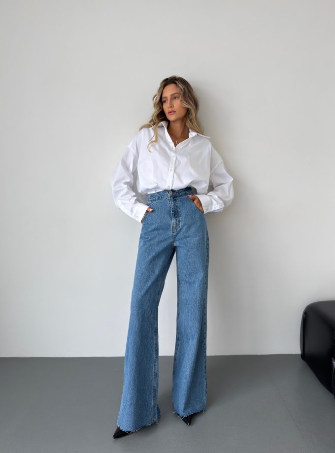 Сорочка Aisenberg denim бавовняна біла