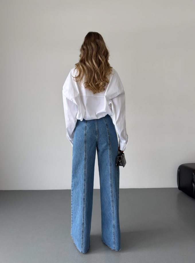 Сорочка Aisenberg denim бавовняна біла