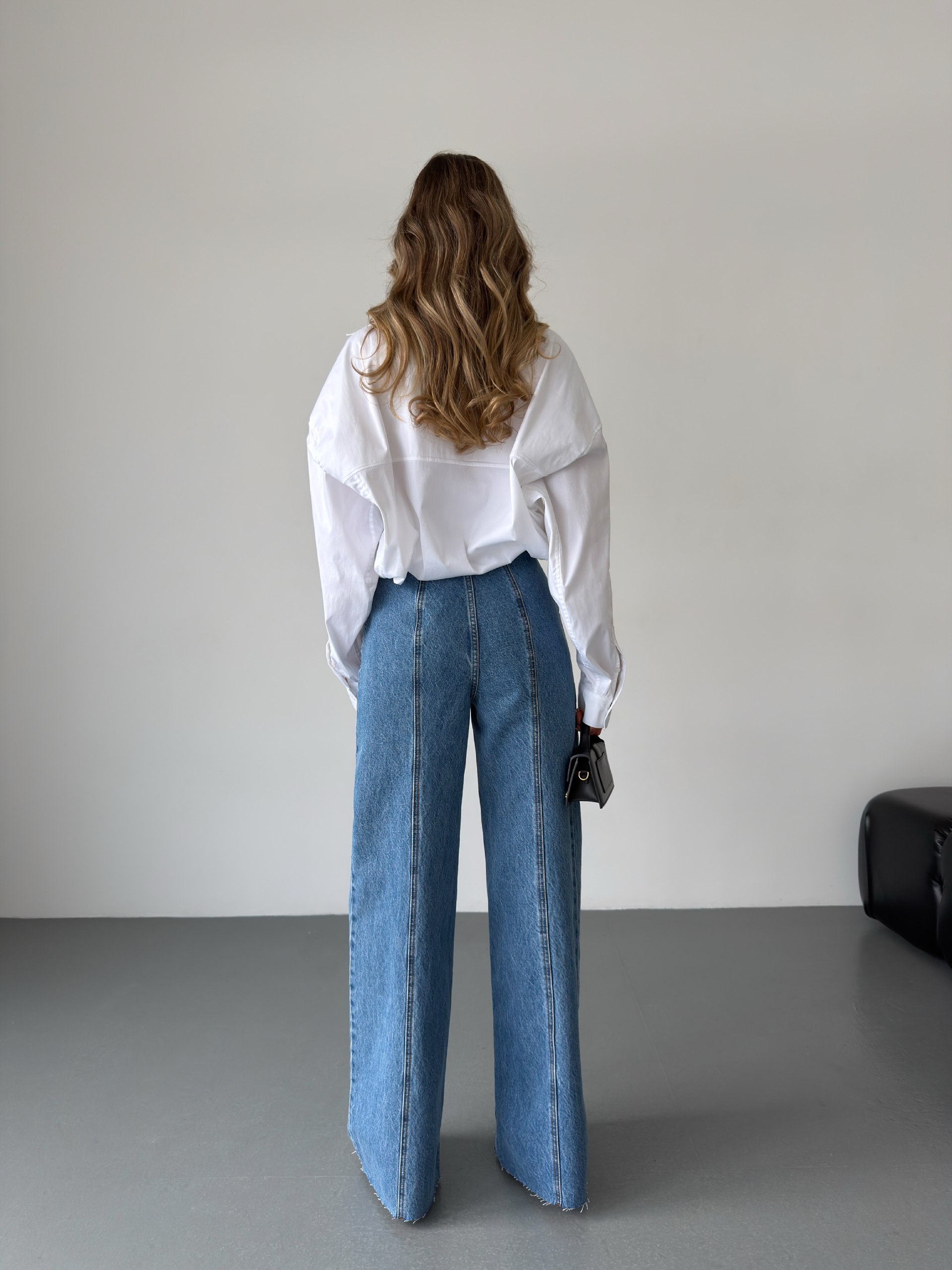 Сорочка Aisenberg denim бавовняна біла - Зображення 3