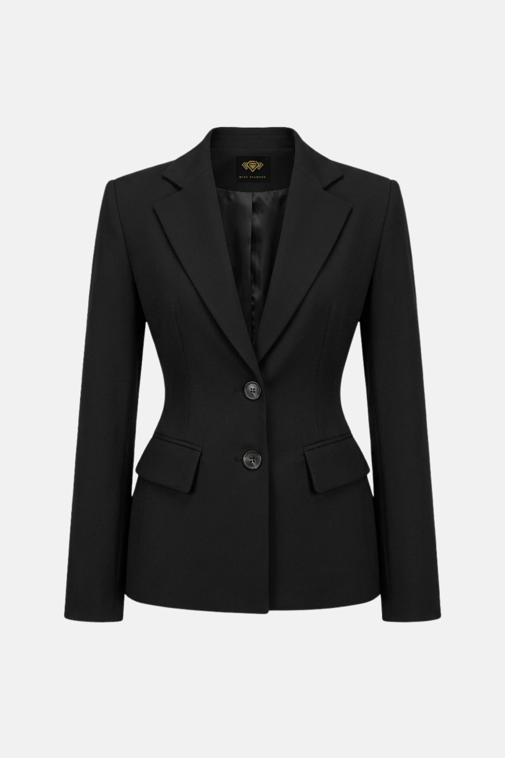 Жакет Miss Diamond приталений Elysia jacket чорний
