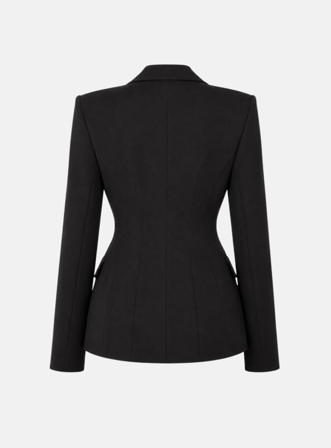 Жакет Miss Diamond приталений Elysia jacket чорний