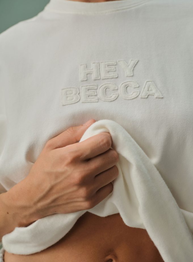 Лонгслів Heybecca оверсайз молочний 1036