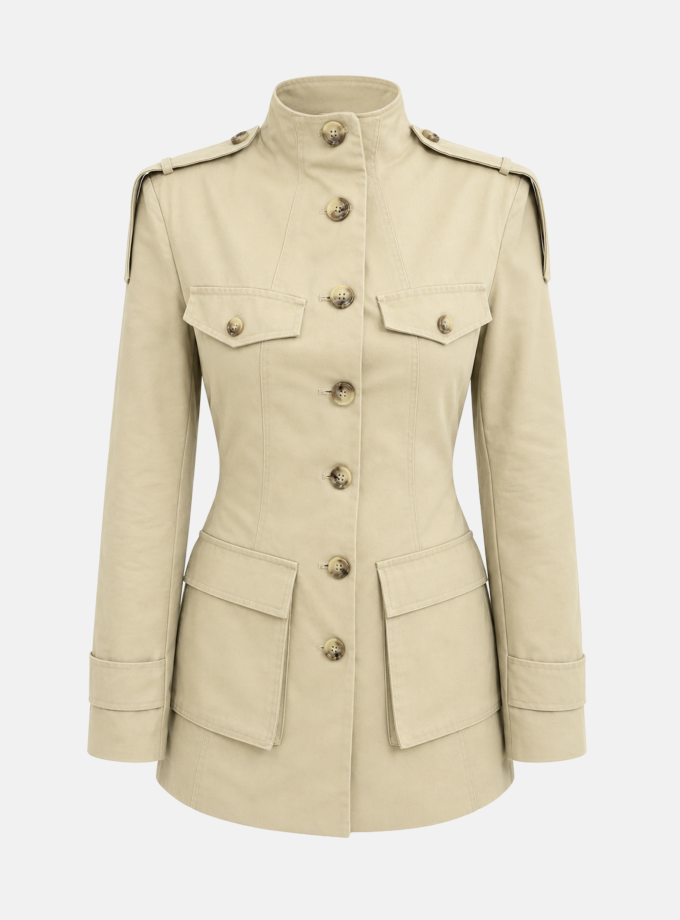 Тренч Miss Diamond приталений Briony jacket бежевий