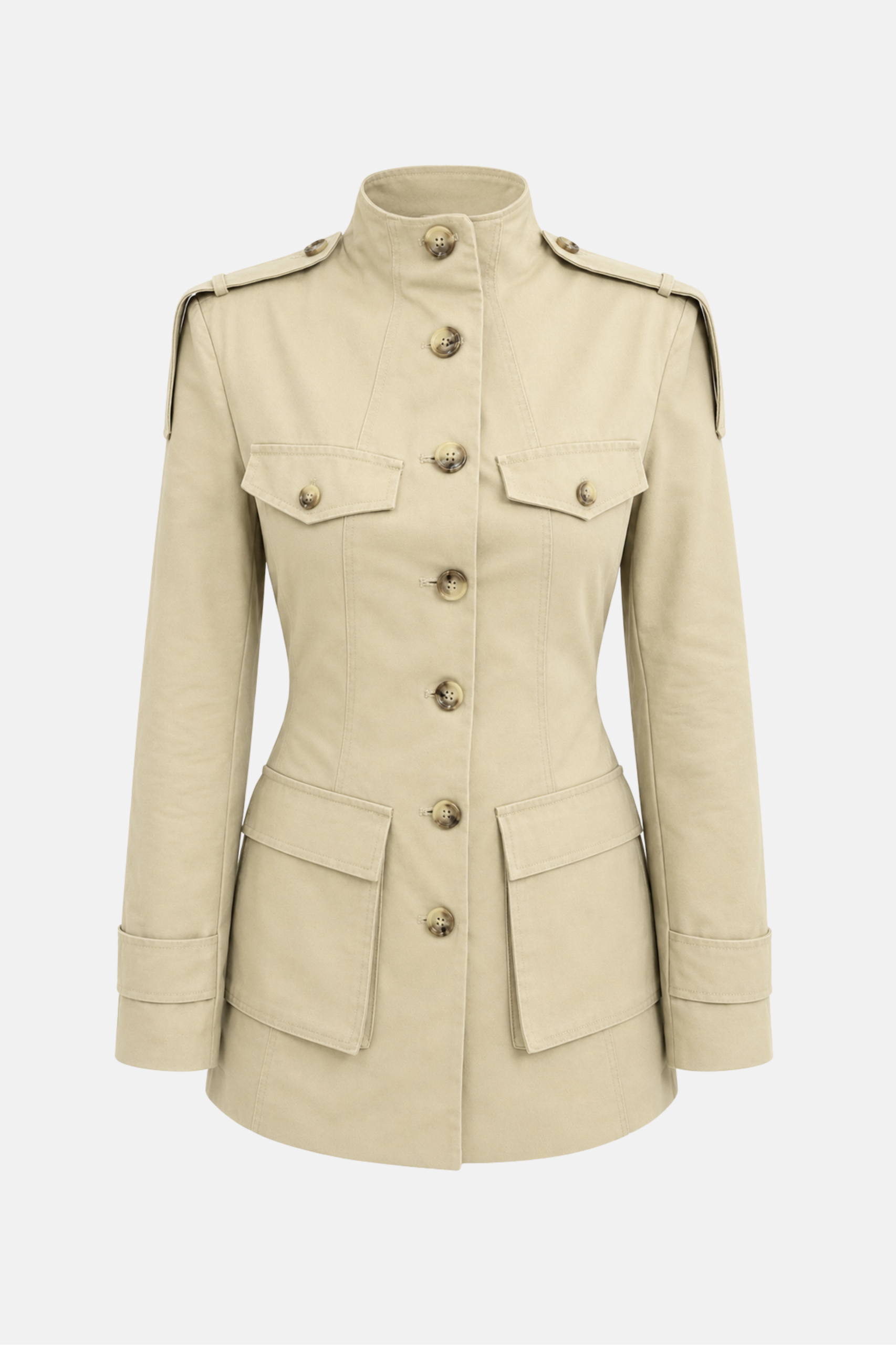 Тренч Miss Diamond приталений Briony jacket бежевий
