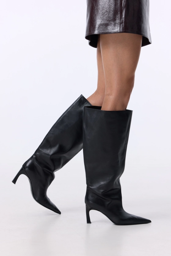 Чоботи Bazhane Onyx high boots чорний