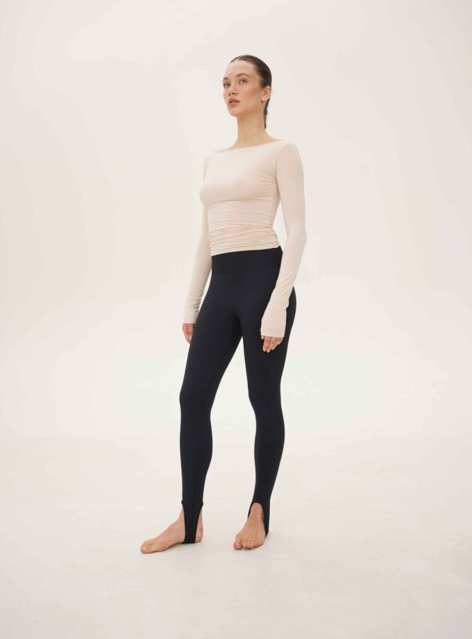 Легінси Heybecca безшовні зі штрипками чорні 794 154-164 см