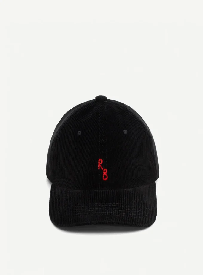 Бейсболка RB Corduroy Baseball Cap чорна velvet