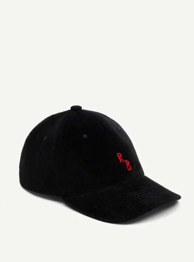 Бейсболка RB Corduroy Baseball Cap чорна velvet