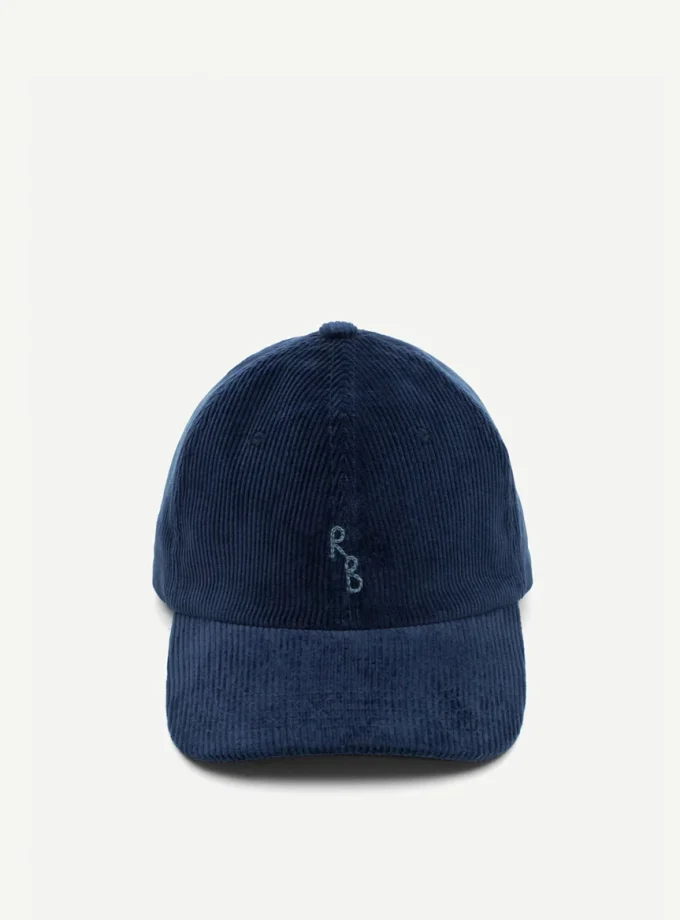 Бейсболка RB Corduroy Baseball Cap синя velvet