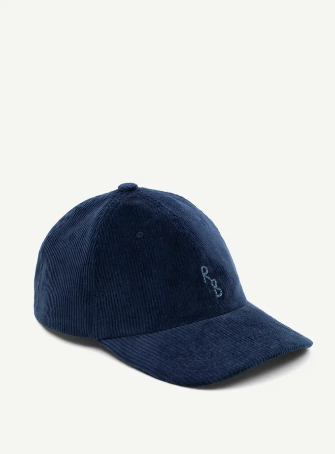 Бейсболка RB Corduroy Baseball Cap синя velvet