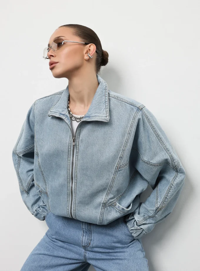 Бомбер Aisenberg Denim блакитний