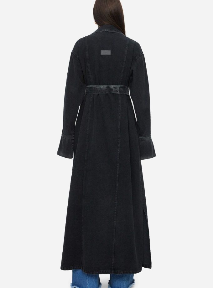 Пальто MATCH DENIM Denim Coat in Black