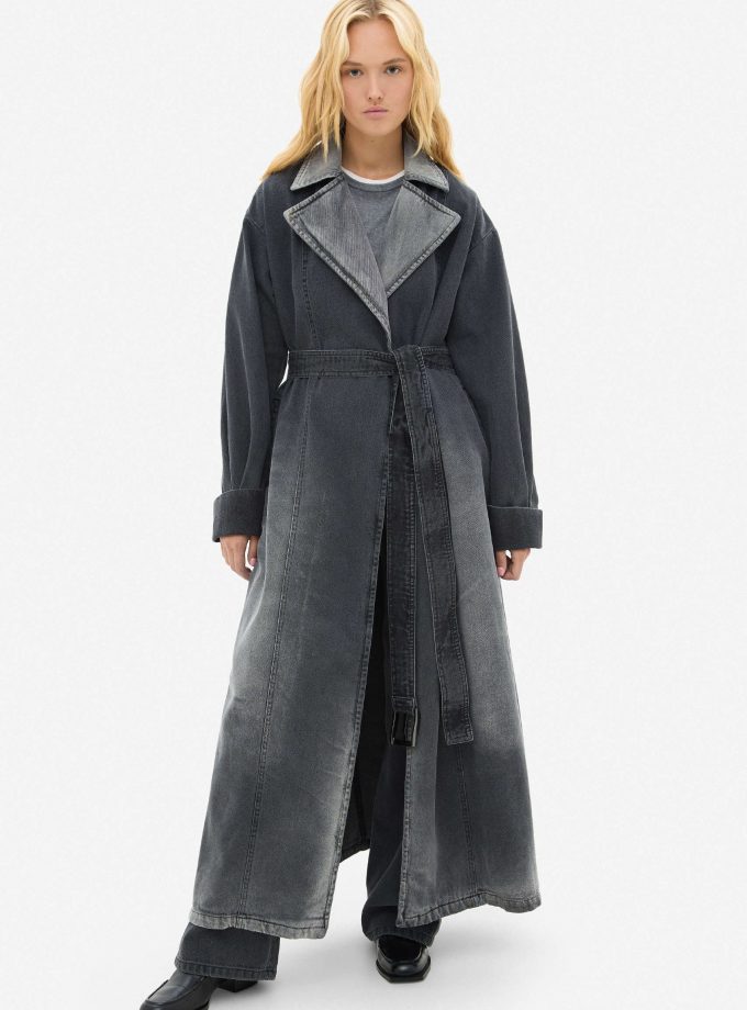 Пальто MATCH DENIM Denim Grey Coat