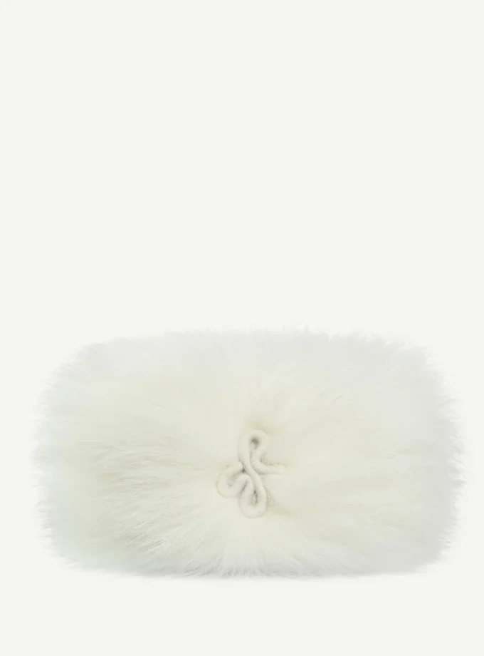 Капелюх RB Faux-Fur Pillbox Hat біла