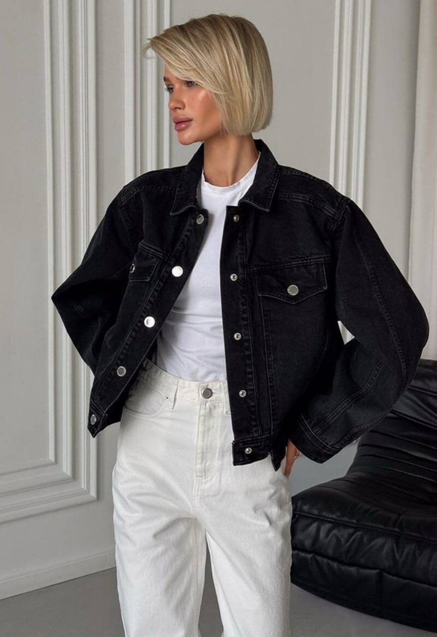 Куртка Aisenberg denim Hit чорна - Зображення 2