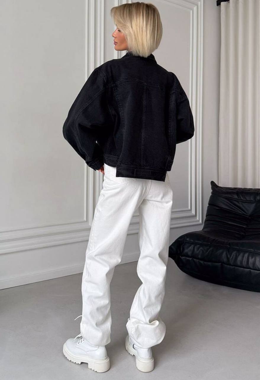Куртка Aisenberg denim Hit чорна - Зображення 3