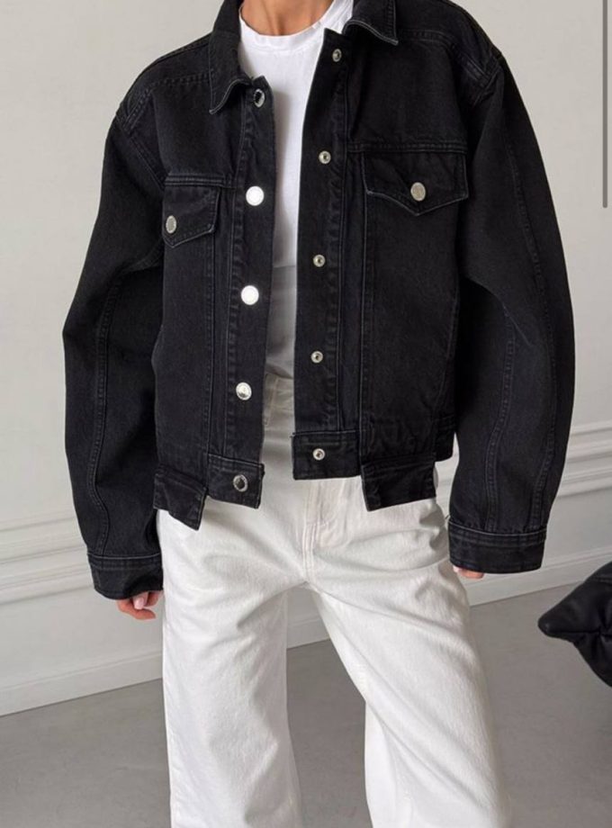 Куртка Aisenberg denim Hit чорна