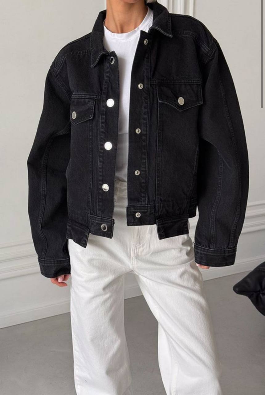 Куртка Aisenberg denim Hit чорна